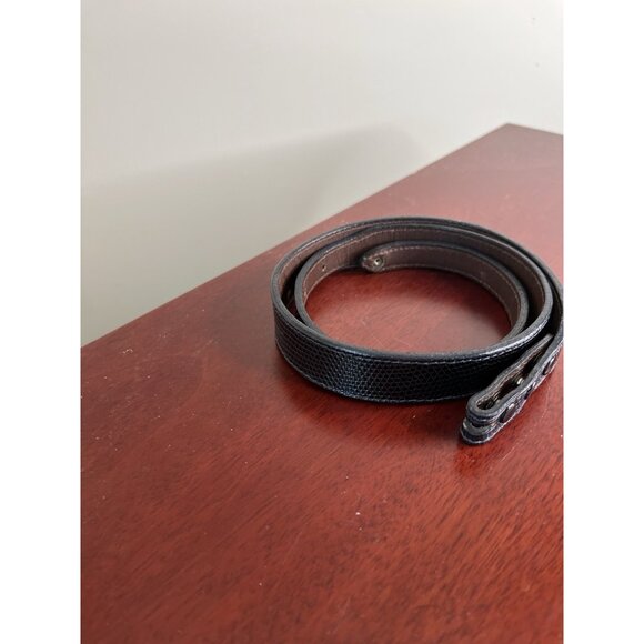 Vintage AUTHENTIC STAMPED BARRY KIESELSTEIN CORD NEW YORK BLACK SNAKE BELT 90s main image 4